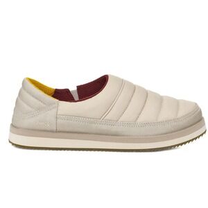 NWOB SANUK Puffy Chiller S1 Unisex/W7 Peyote Beige Puffy Shoes Quilted Slippers